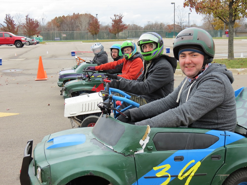 Racers lined up