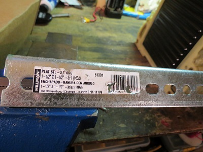 Angle Metal from hardware store